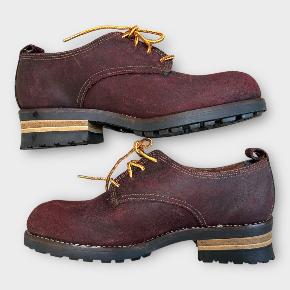 Vintage Zodiac Chunky Leather Lace Up Oxford Shoe Womens 7 NWT Hipster Twee Edgy